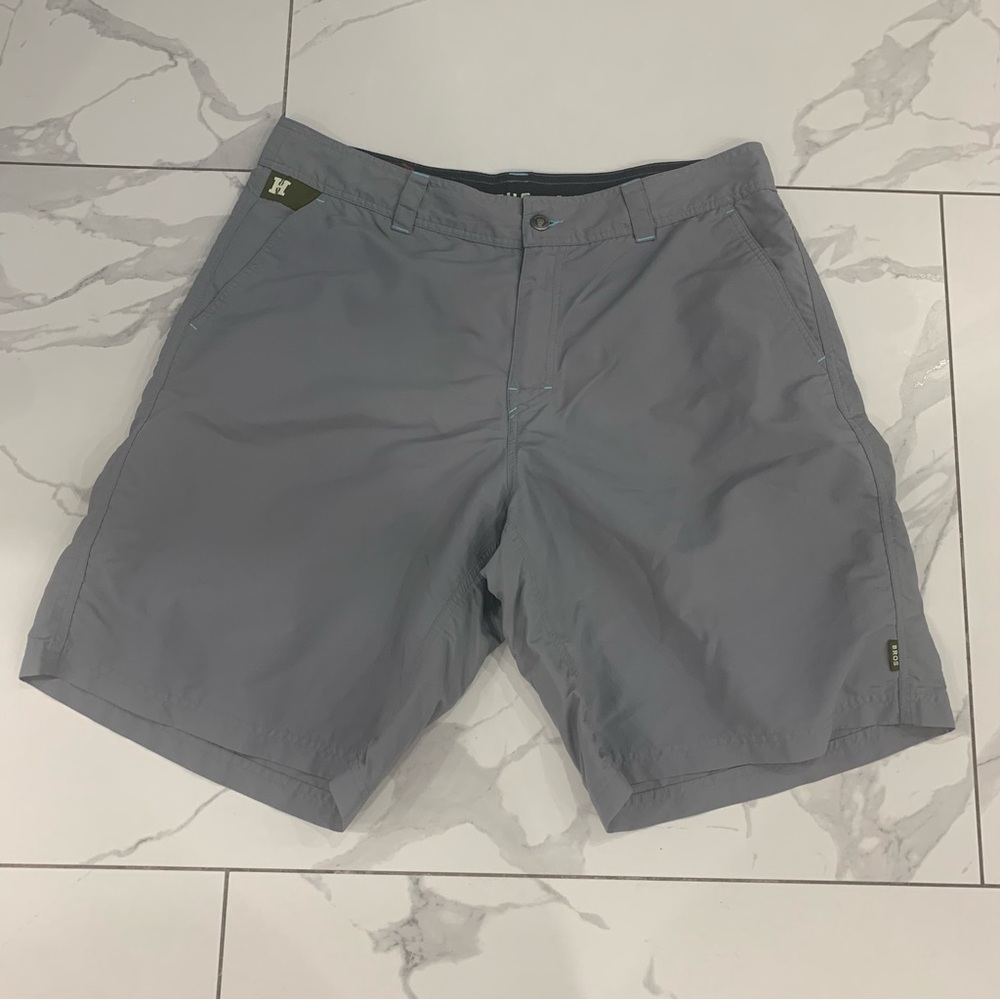 Howler Brothers Shorts Mens 36 Horizon Hybrid Blue Gray Nylon Ripstop Quick Dry